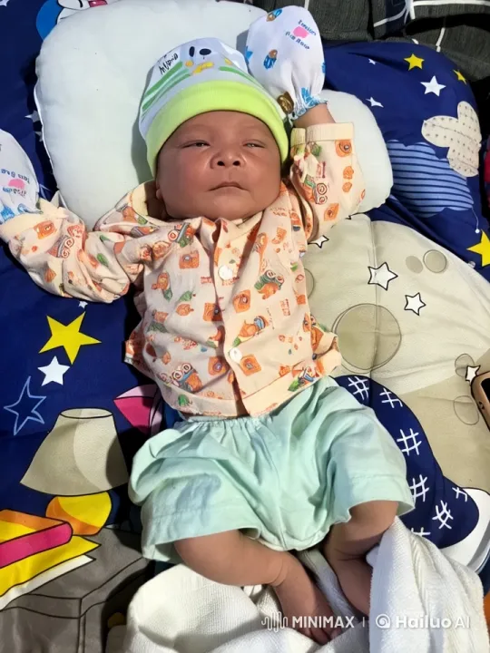 Baby's Joyful Play and Kungfu Pose in Colorful Bed – AI Generated Video | Hailuo AI