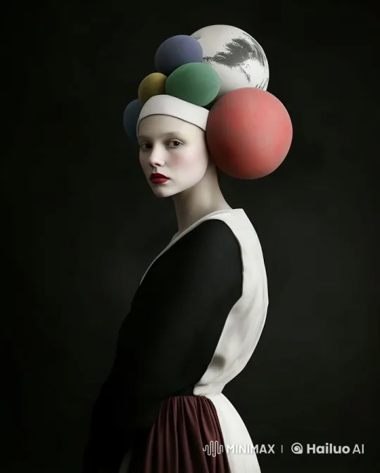 Avant-Garde Headdress in Live2D Animation – AI Generated Video | Hailuo AI