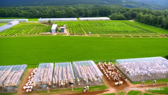Green Prison: Rehabilitation Through Vocational Farming and Livestock Care – AI Generated Video | Hailuo AI