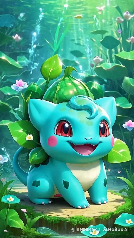 Animated Creature Sings in Enchanted Forest Clearing – AI Generated Video | Hailuo AI