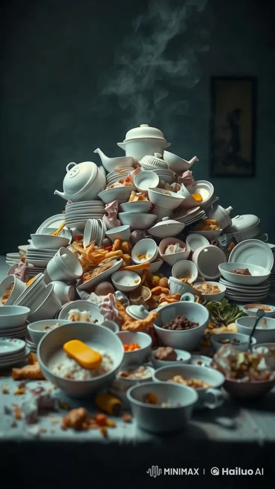 Self-Cleaning Dishes Transform in Stunning 4K Display – AI Generated Video | Hailuo AI