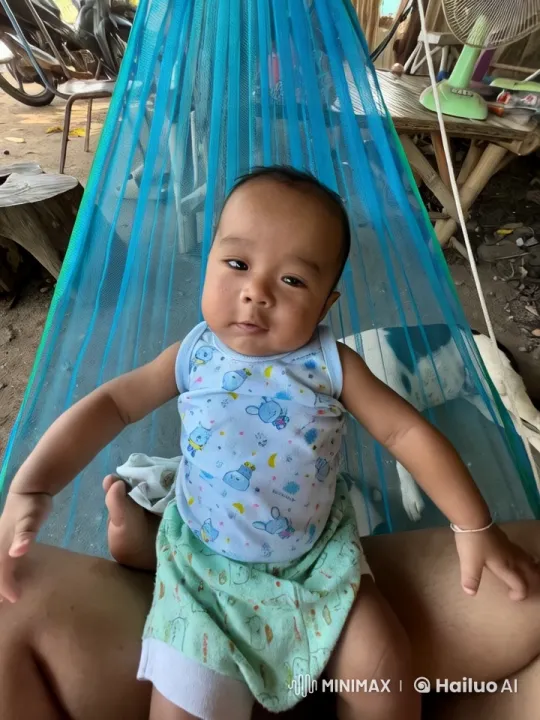 Baby Dances Enthusiastically in Hammock – AI Generated Video | Hailuo AI