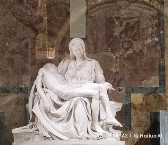 Sorrowful yet Strong: A Woman Embraces Jesus' Lifeless Body – AI Generated Video | Hailuo AI