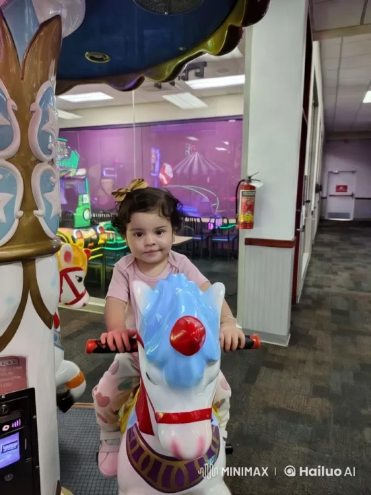 Child Performing Kung Fu Dance on Carousel Horse – AI Generated Video | Hailuo AI