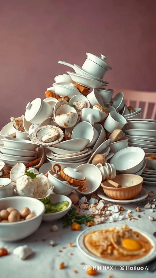 4K Time-Lapse: Dirty Dishes to Clean Masterpiece – AI Generated Video | Hailuo AI