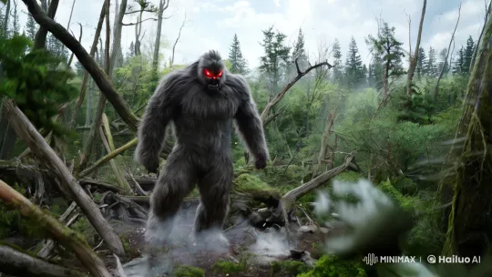 Superheroes Battle Monster Amidst Forest Destruction – AI Generated Video | Hailuo AI