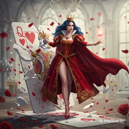 Queen Emerges from Shattered Card in Enchanting Live2D Animation – AI Generated Video | Hailuo AI