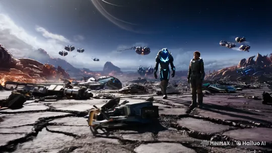 Post-War Encounter on Exo-117 with The First Ones – AI Generated Video | Hailuo AI