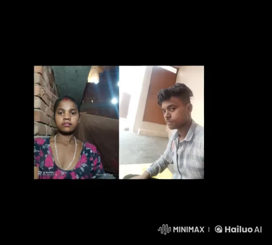 Dual Portrait: Contrasting Backgrounds, Intimate Moment – AI Generated Video | Hailuo AI