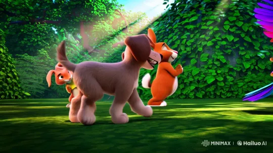 Animals in a Lush, Hyper-Realistic 3D Animated Celebration – AI Generated Video | Hailuo AI
