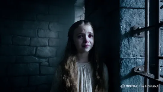 Girl's Tearful Contemplation in Dim Jail Cell – AI Generated Video | Hailuo AI