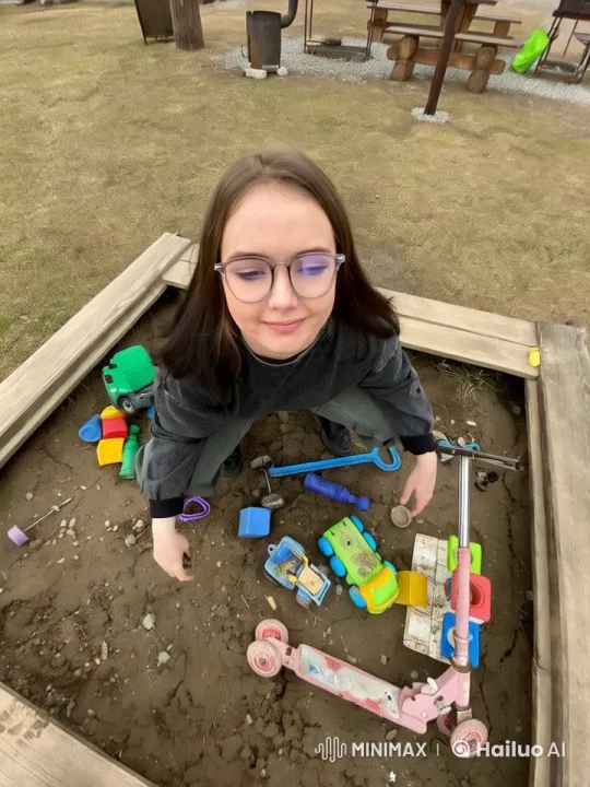 Child's Imaginative Play in Sandbox: A High-Quality Capture – AI Generated Video | Hailuo AI