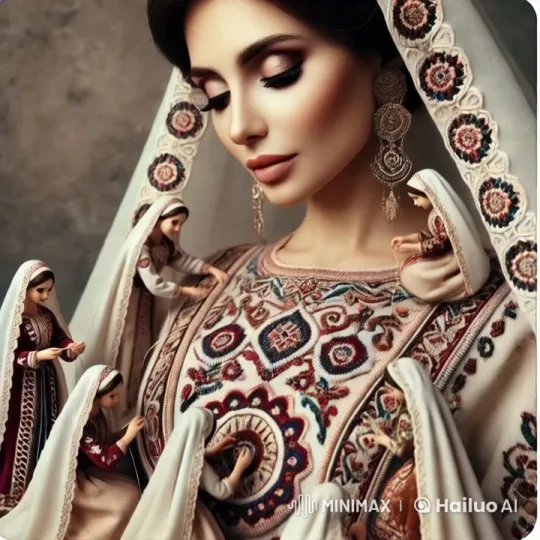 Miniature Girls Craft Intricate Embroidery Masterpiece – AI Generated Video | Hailuo AI