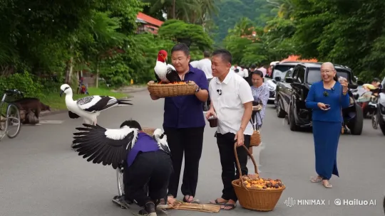 Rabbit Saves Bird from Cat's Predation – AI Generated Video | Hailuo AI