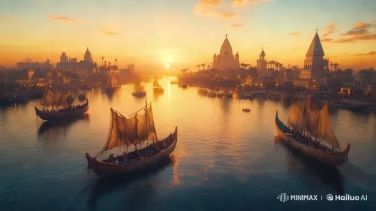 Harbor at Sunset: A Serene Maritime Journey – AI Generated Video | Hailuo AI