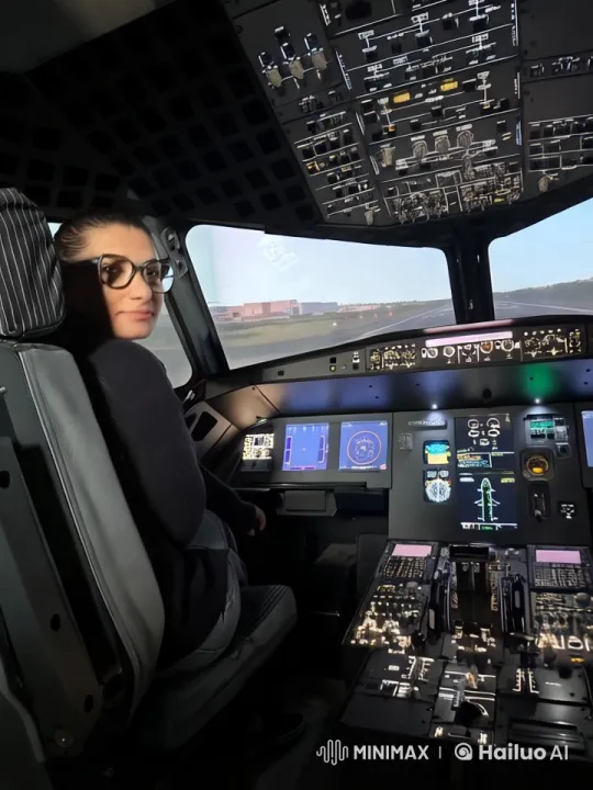 Cockpit View: Dramatic Airplane Collision Simulation – AI Generated Video | Hailuo AI