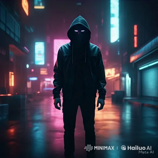 Title: "Mysterious Figure on Futuristic Rooftop" – AI Generated Video | Hailuo AI