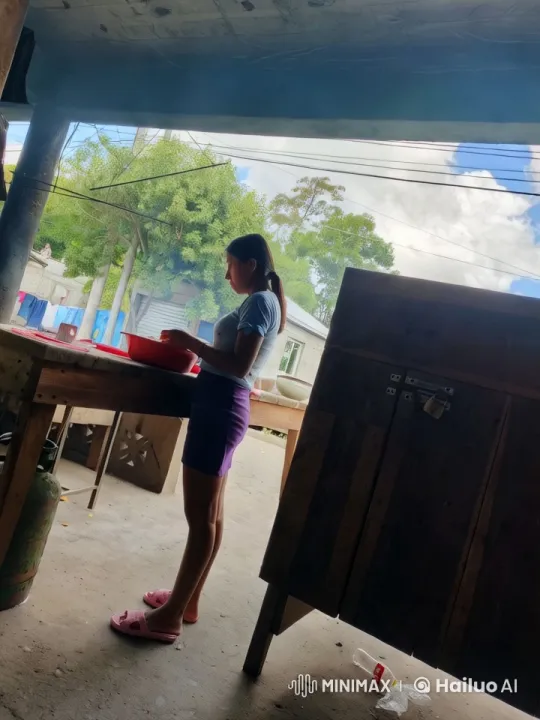 Woman in Joyful Run with Red Bowl in Shaded Outdoor – AI Generated Video | Hailuo AI
