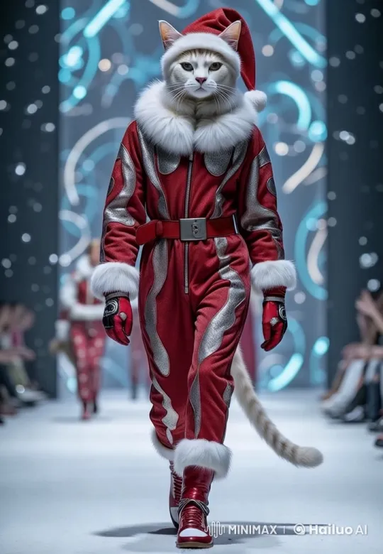 Festive Live2D Fashion Show with Catwalk Model – AI Generated Video | Hailuo AI