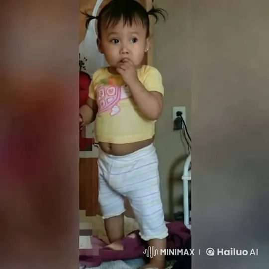 Child's Curiosity Captured in Intimate Home Setting – AI Generated Video | Hailuo AI