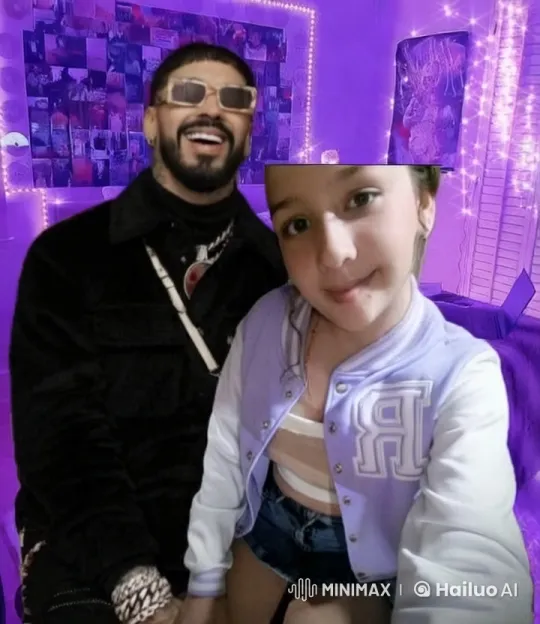 Intimate Embrace in Purple-Lit Room with Personal Touches – AI Generated Video | Hailuo AI