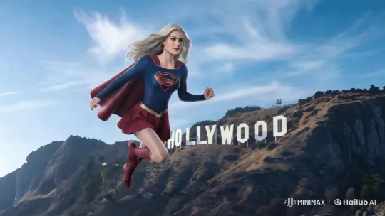 Supergirl Ascends to the Stars: A Dynamic Flight – AI Generated Video | Hailuo AI