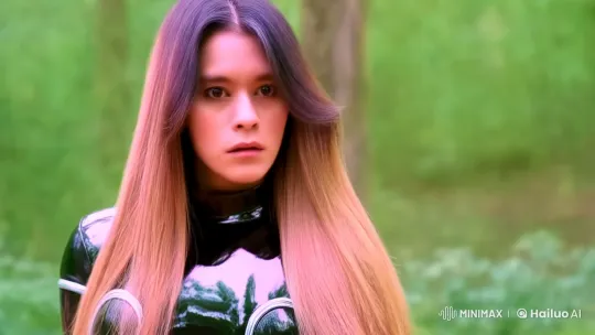 Kamen Rider Heroine Showcases Agility in Serene Forest Setting – AI Generated Video | Hailuo AI