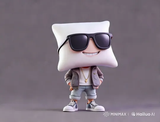 Futuristic Napz Showcases Cool Demeanor Amidst Digital Coins – AI Generated Video | Hailuo AI