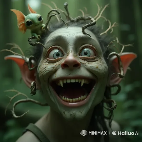 Whimsical Creature and Winged Companion in Enchanted Forest – AI Generated Video | Hailuo AI