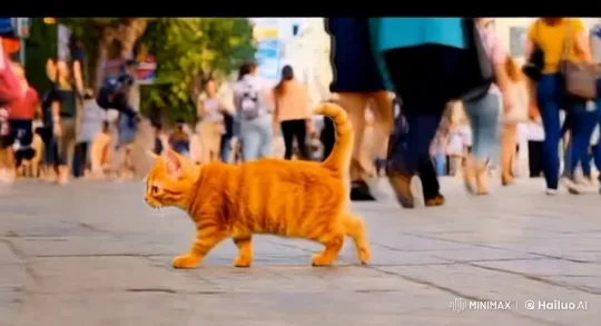 Animals Walk Together in Bustling City – AI Generated Video | Hailuo AI