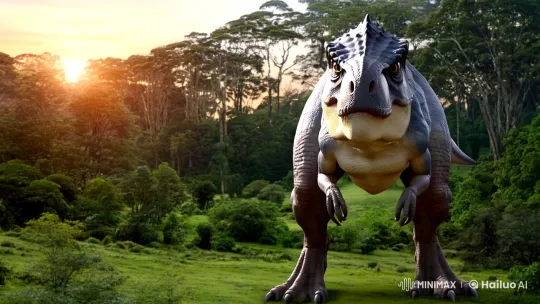 A Day in the Life of a Majestic T-Rex – AI Generated Video | Hailuo AI