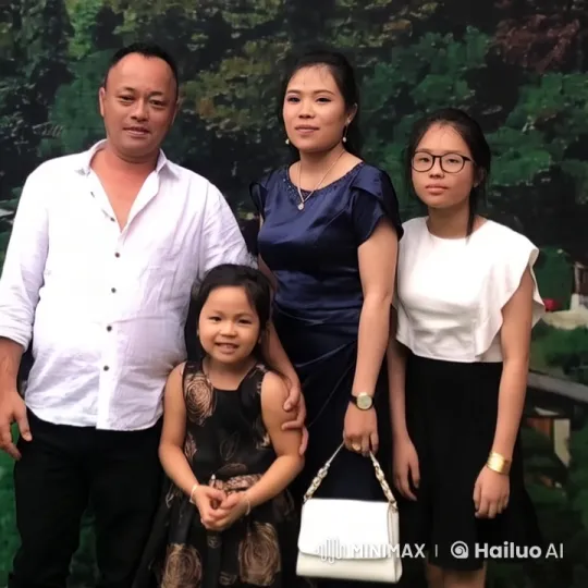 Family Demonstrates Synchronized Kungfu in Lush Setting – AI Generated Video | Hailuo AI