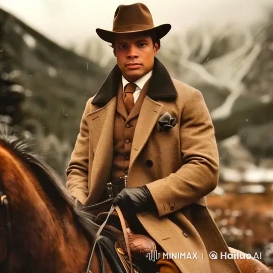Man and Horse Gracefully Ascend into Sky Amidst Snowy Mountains – AI Generated Video | Hailuo AI