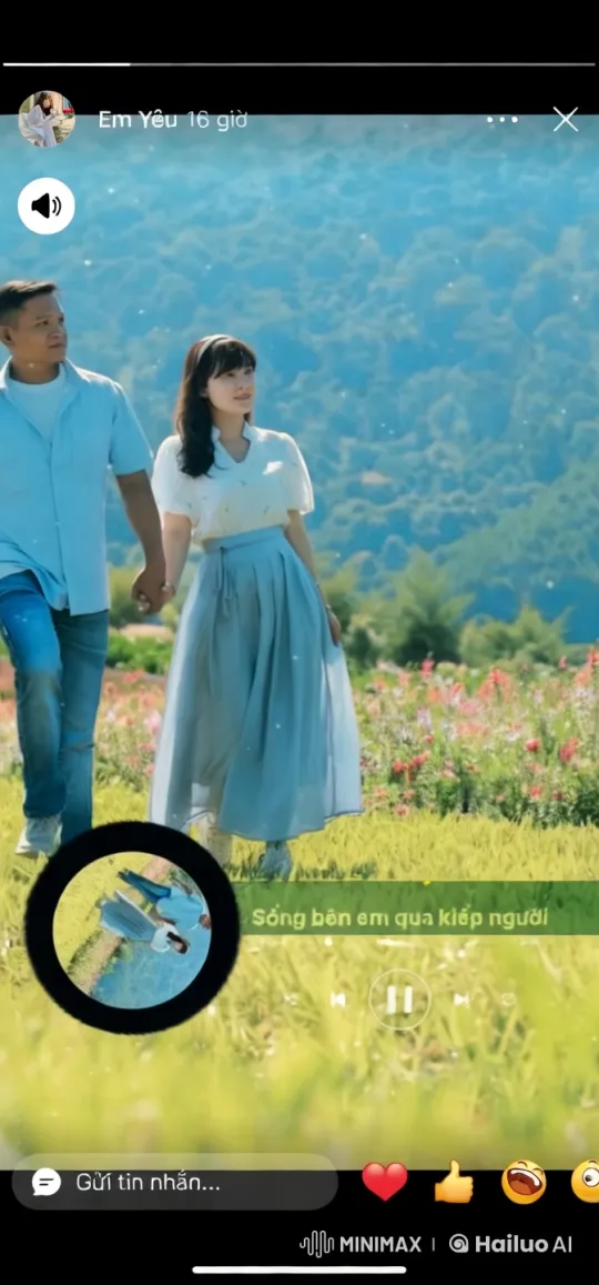 Couple Strolls Through Scenic Flower Field – AI Generated Video | Hailuo AI