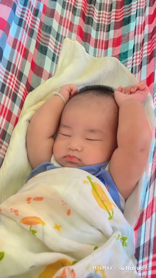 Baby Dancing and Punching on Colorful Blanket – AI Generated Video | Hailuo AI