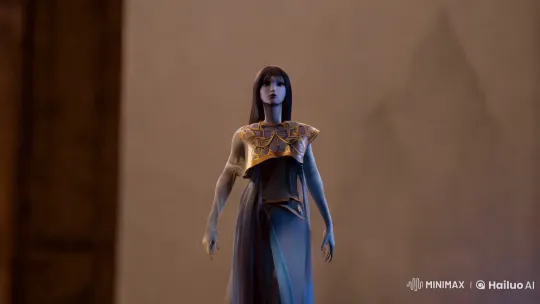 Animated Character's Graceful Journey Showcased – AI Generated Video | Hailuo AI