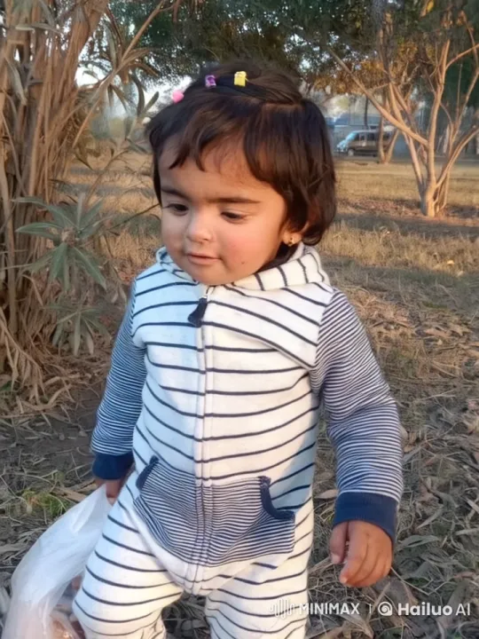 Toddler Plays with Toy Car in Animated Outdoor Setting – AI Generated Video | Hailuo AI