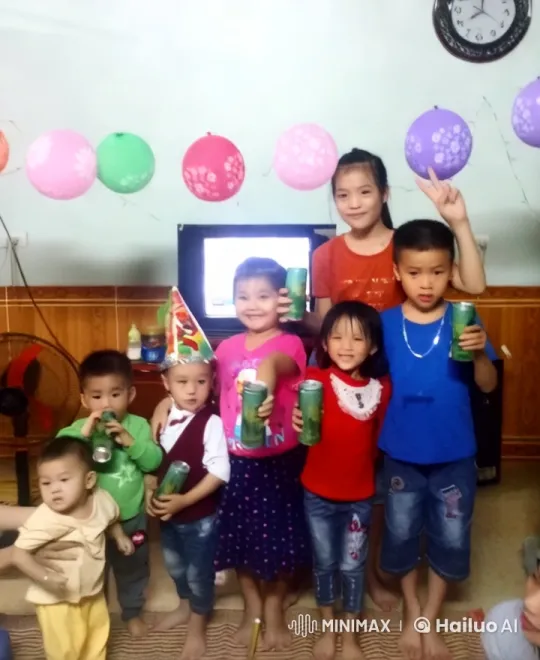 Children Playfully Fight with Kungfu Moves in Colorful Room – AI Generated Video | Hailuo AI