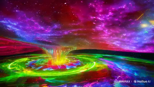 Surreal, Evolving Dreamscape of Light and Sound – AI Generated Video | Hailuo AI