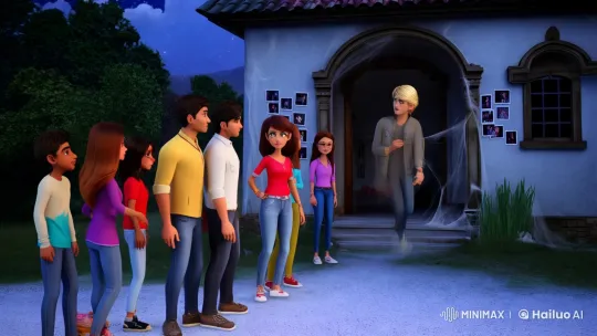 Young Friends Explore Haunted House in Shankarpur – AI Generated Video | Hailuo AI