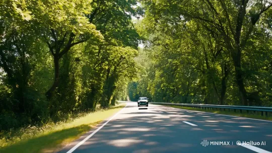 Serenity of a Scenic Highway Drive – AI Generated Video | Hailuo AI
