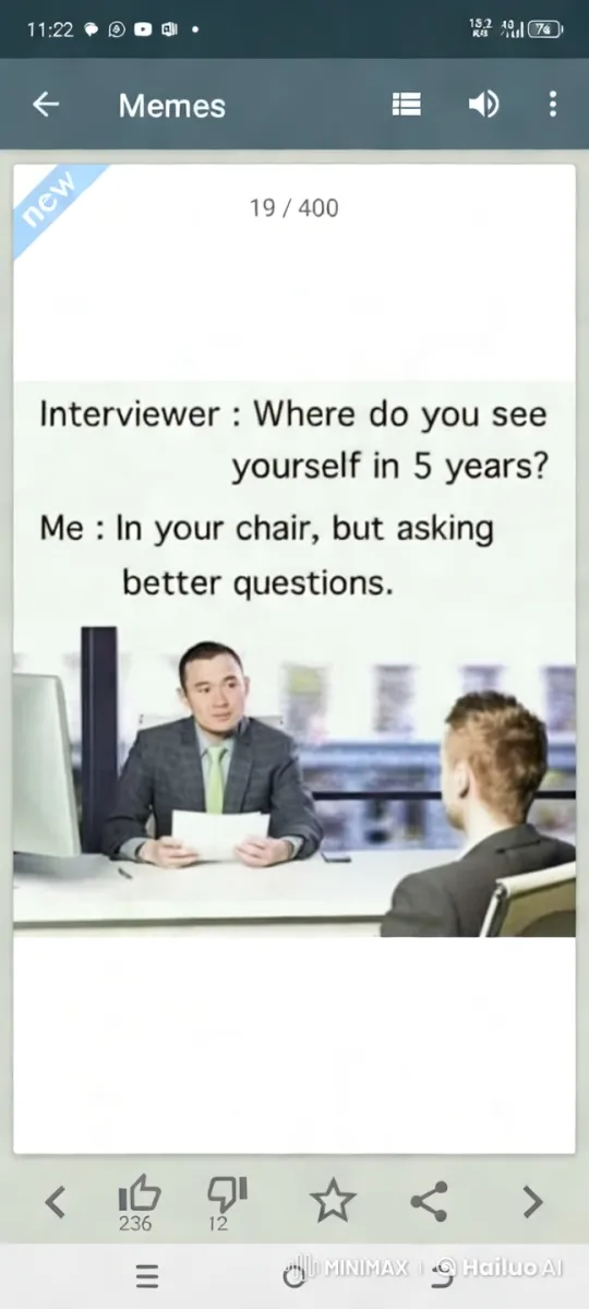 Professional Office Interview with Dynamic Camera Work – AI Generated Video | Hailuo AI