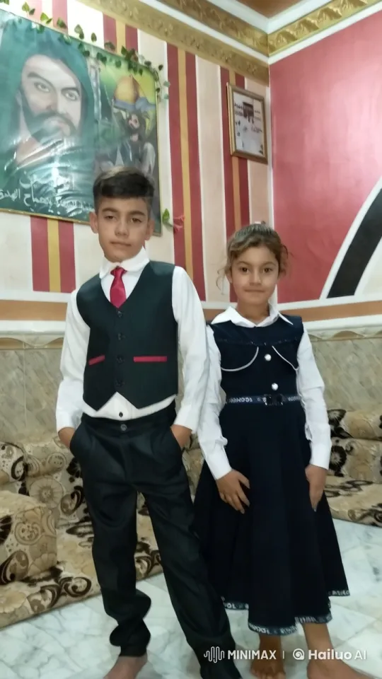 Formal Portraits of Children in Red and Gold Room – AI Generated Video | Hailuo AI