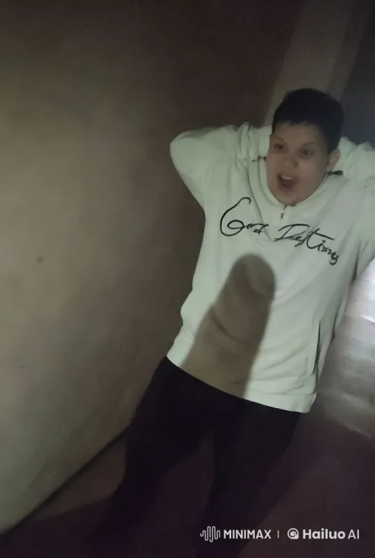 Boy with 'Good Intentions' Hoodie Engages with Plunger – AI Generated Video | Hailuo AI