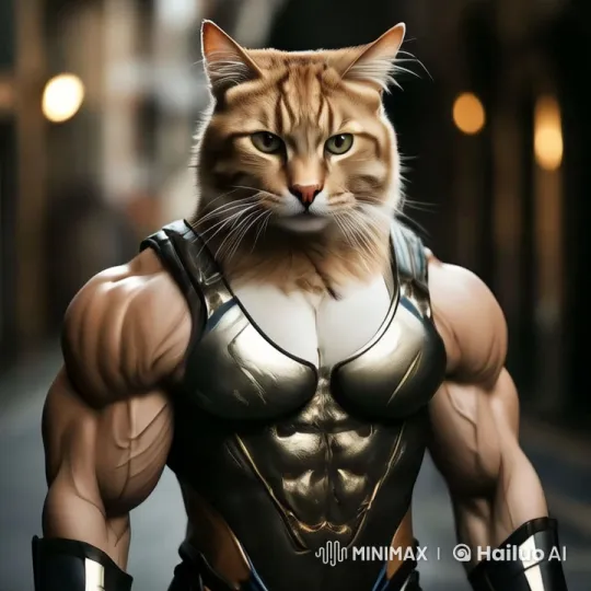 Cat-headed Figure Meets Boy in Surreal Alleyway – AI Generated Video | Hailuo AI