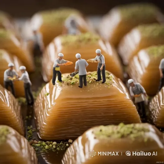 Artisanal Baklava Craftsmanship Display – AI Generated Video | Hailuo AI
