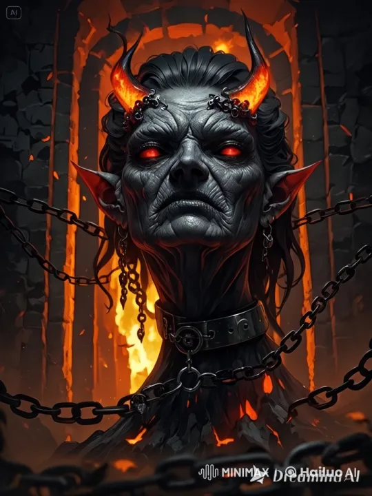 Title: "The Abyssal Herald: Chains of Torment Unleashed" – AI Generated Video | Hailuo AI