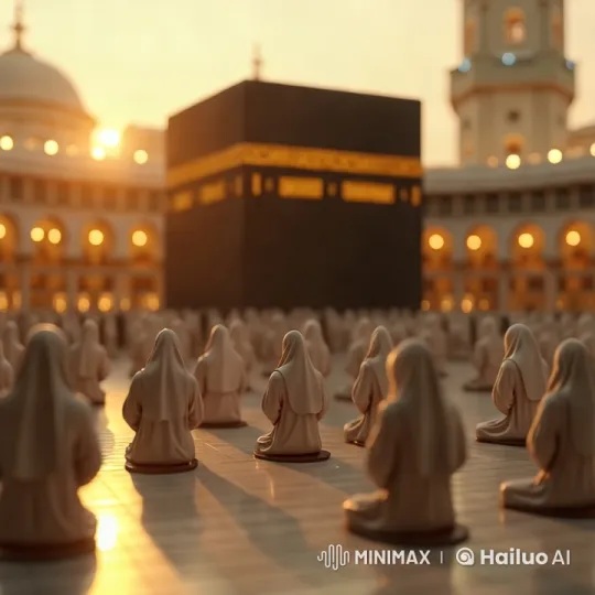 Sacred Serenity: Prayers at the Kaaba – AI Generated Video | Hailuo AI