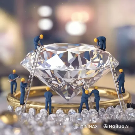Diamond Polishing: Miniature Workers' Precision Craftsmanship – AI Generated Video | Hailuo AI
