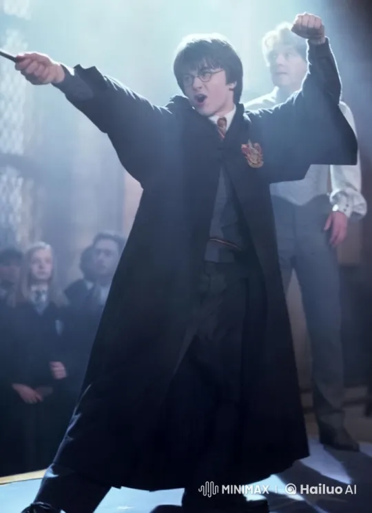 Harry Potter Enacts Fortnite Dances in Enchanted Hall – AI Generated Video | Hailuo AI